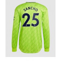 Fotbalové Dres Manchester United Jadon Sancho #25 Alternativní 2022-23 Dlouhý Rukáv